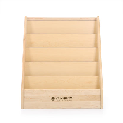 5-Shelf Book Display - Solid Maple - 28"