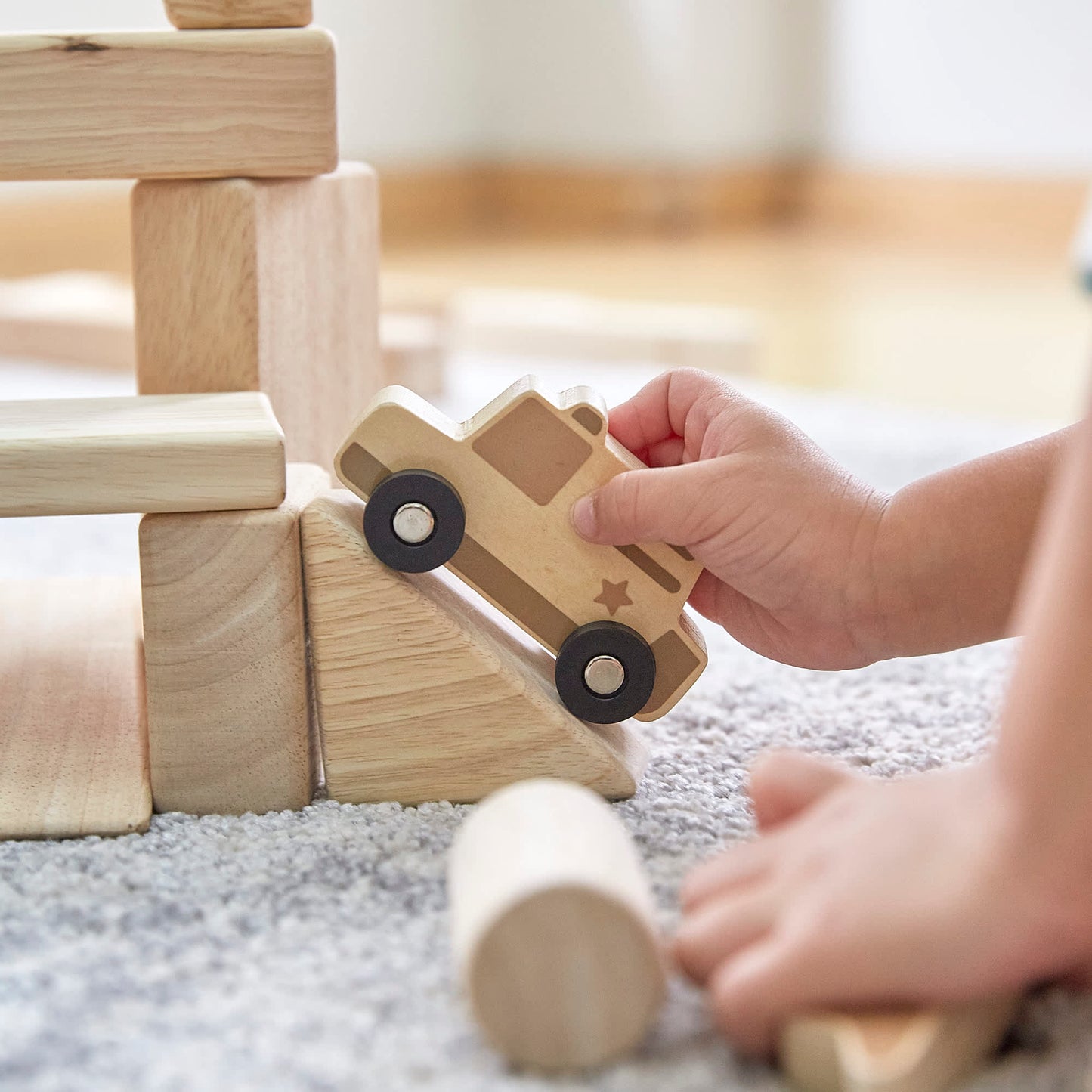 Mini Wooden Trucks - Set of 10