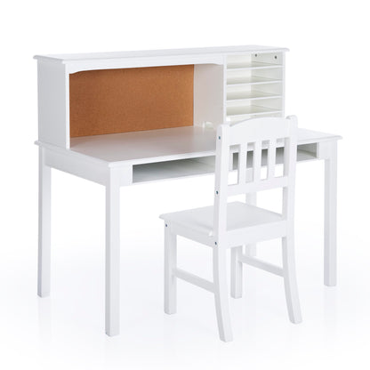 Kids' Media Desk, Hutch and Chair Set
