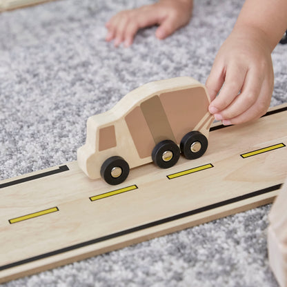 Mini Wooden Trucks - Set of 10