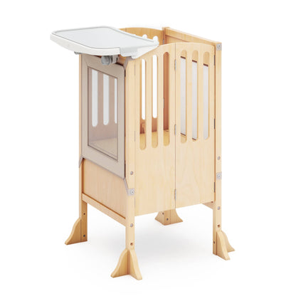 Contemporary Kitchen Helper Toddler Tower and Mealtime and Play Tray Bundle