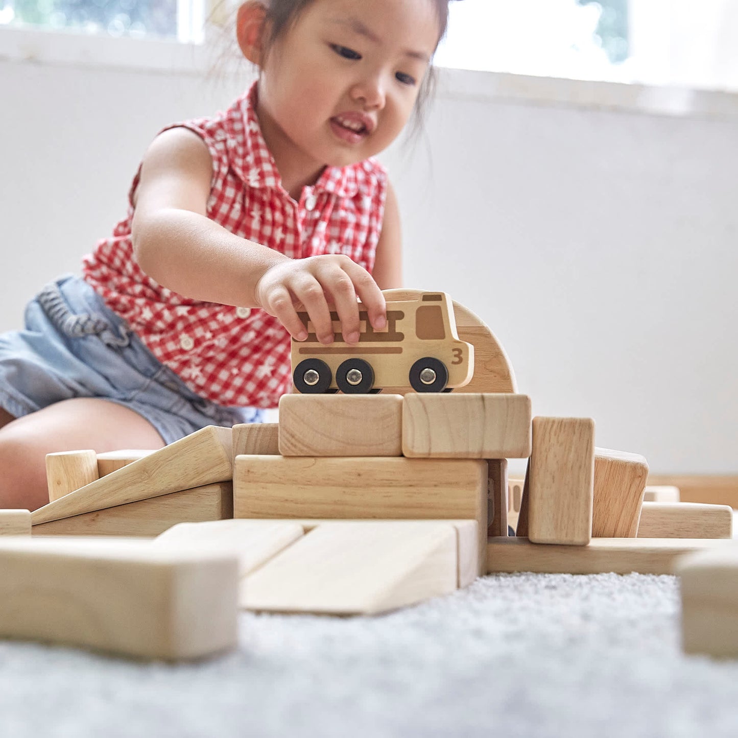 Mini Wooden Trucks - Set of 10