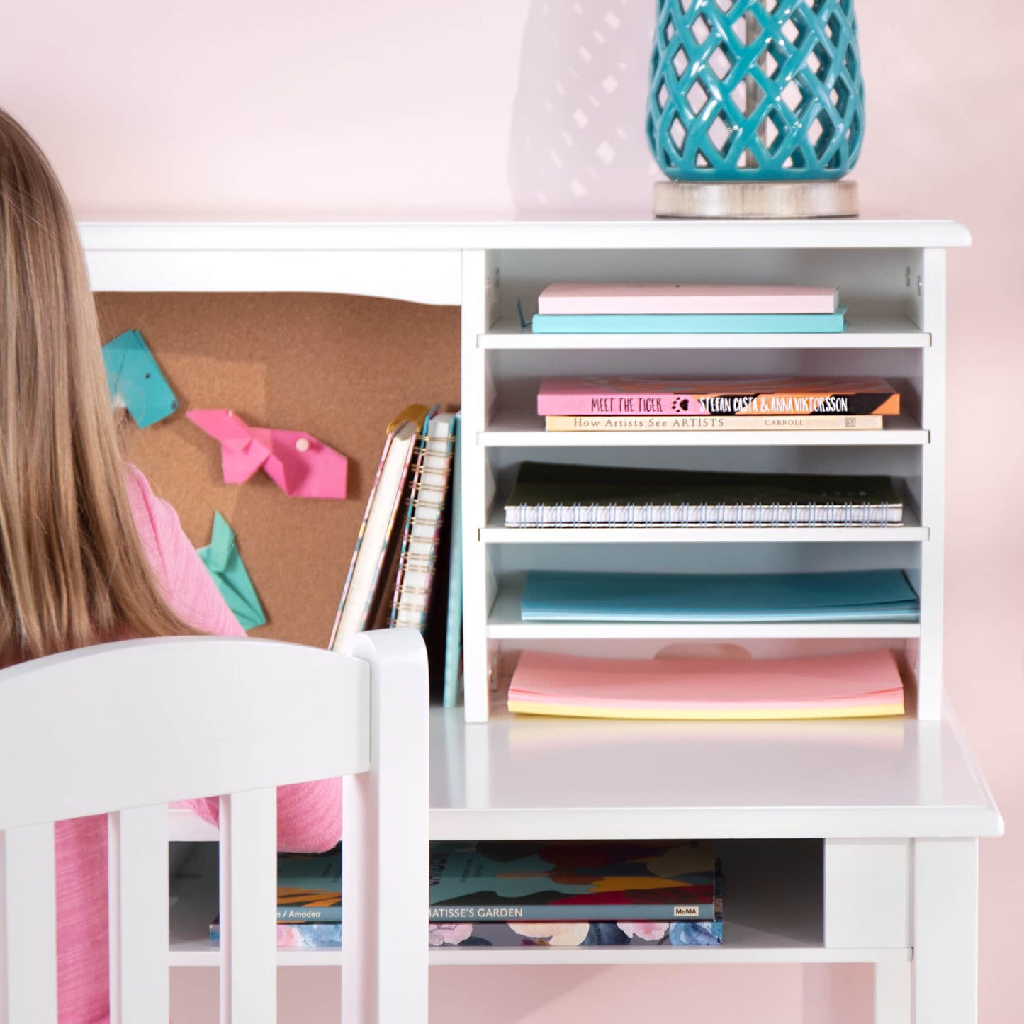 Kids' Media Desk, Hutch and Chair Set