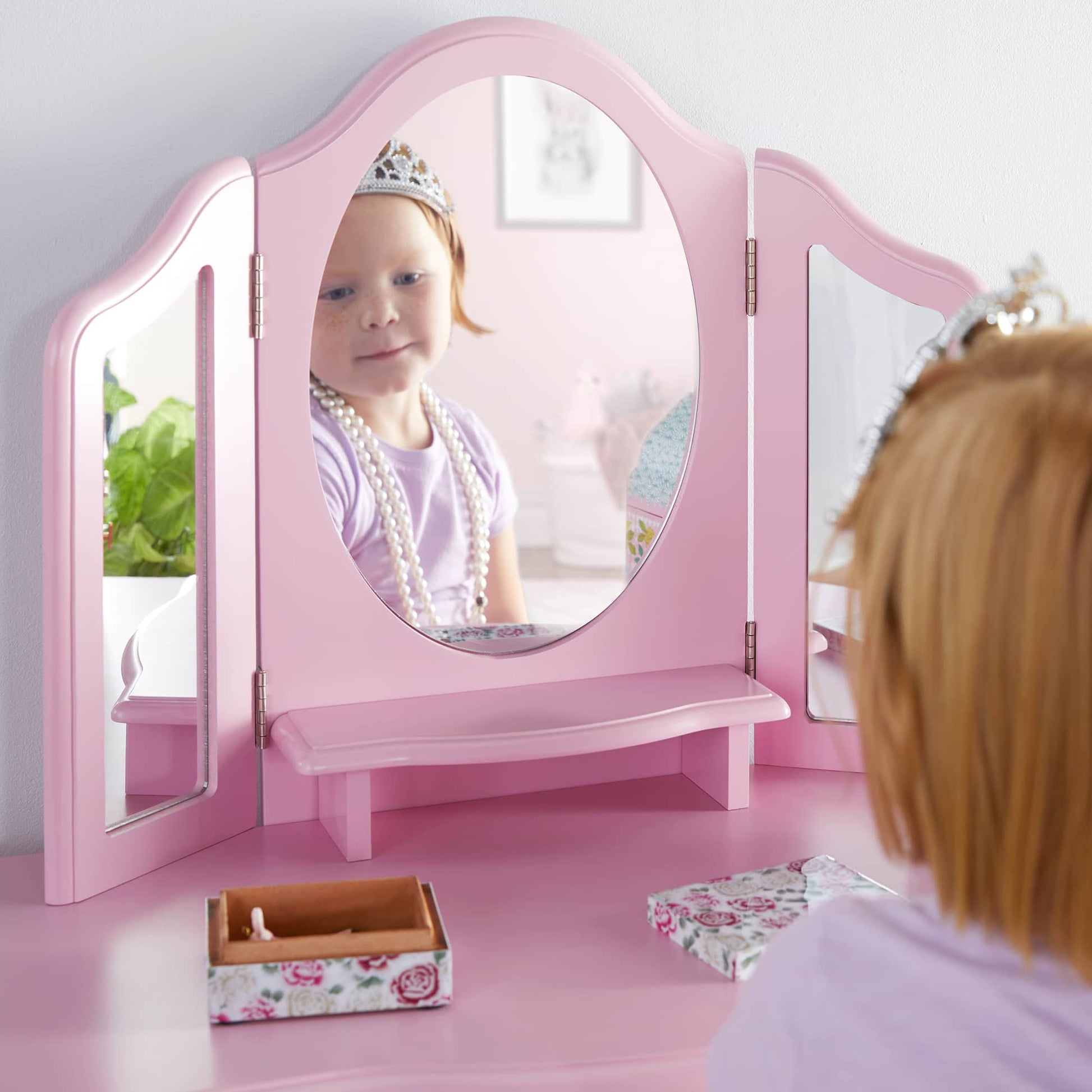 Kids' Vanity and Stool