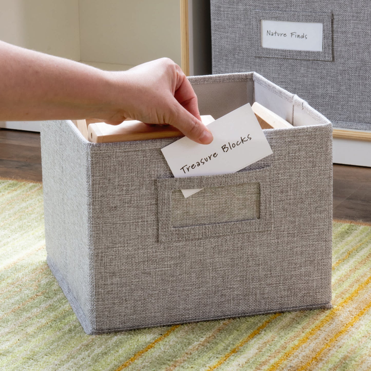 EdQ 2-Shelf 5-Compartment Storage with Bins - 30"