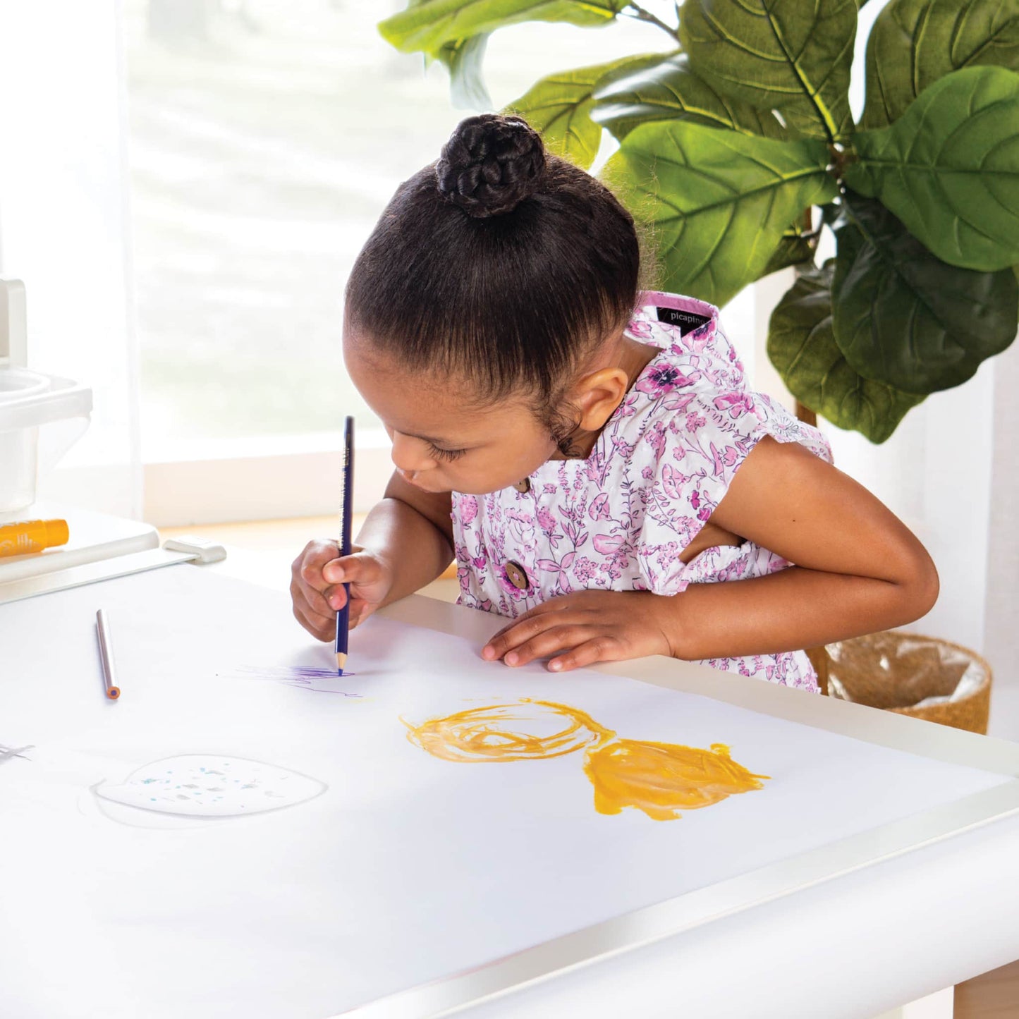 Design Studio - 3 in 1 Art Table, Drafting Table, Easel, and Stool