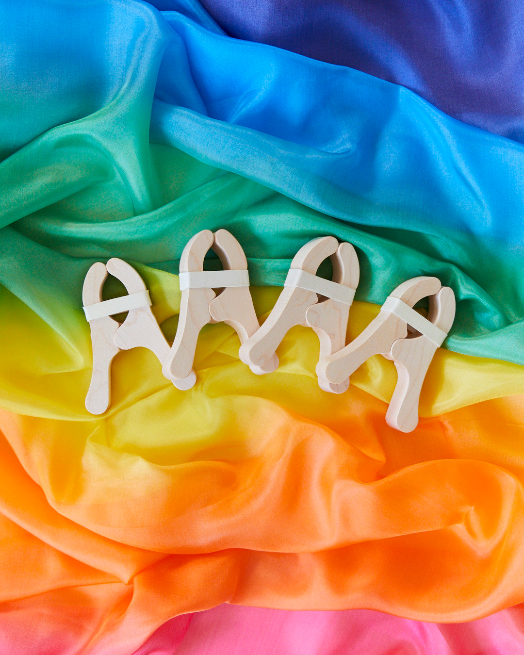 Sarah's Silks Maple Playclips Set of 4
